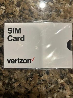 VERIZON  SIM Card - New Sealed In Plastic - Image 1 of 3