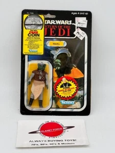 Figura trasera Klaatu 1983 sin usar, en caja, de colección Star Wars ROTJ Jedi 79 nueva transparente - Imagen 1 de 3