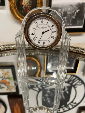 Vtg Waterford Metropolitan Crystal Clock - Romantic Glass FOR PARTS ONLY A2:2 Cover