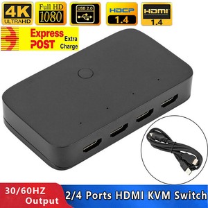 4K HDMI KVM Splitter 2Port/4 Port USB HDMI KVM Switcher Mouse keyboard Sharing
