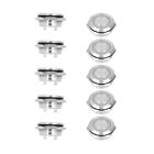 5Pcs Momentary Push Button Switch Metal Auto Reset With Led 22Mm Ids