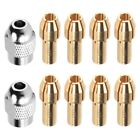 10Pcs Brass Collet For ,Replacement 4485  Change Rotary Drill  Tool Set 0.8/1.2