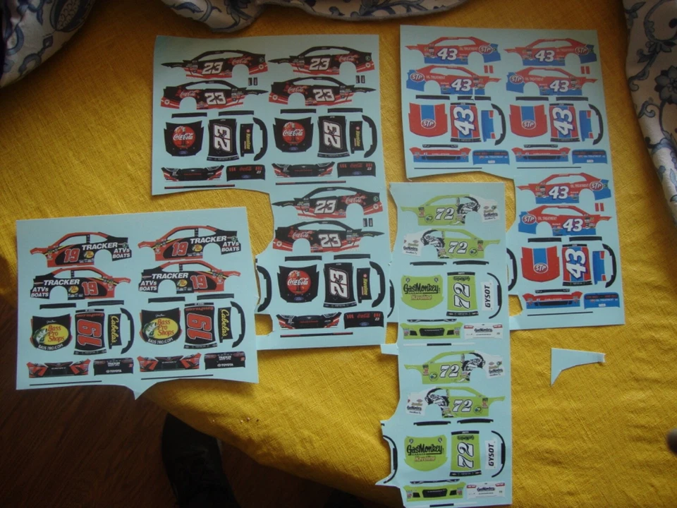 # 43 Petty Dodge  #19 Truex #72 Lajoie #23 Yeley   1/64th  waterslide DECAL  - Image 1 of 1