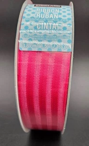 Kirkland Wire Edge Pink Ribbon 1.5" wide x 50 Yards long NEW - Picture 1 of 3
