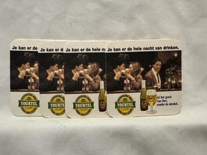 Juego de 4 posavasos de cerveza ~ Braseries KRONENBOURG Tourtel cerveza baja en alcohol ~ - Imagen 1 de 2