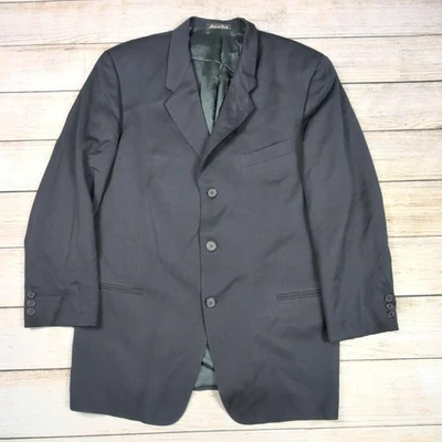 Chaqueta Blazer Giorgio Armani Le Collezioni Negra Pura Lana Virgen Italia 42 Foto 1 de 4