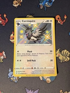 Cartas Pokémon Corvisquire SV102/SV122 Holo Brillante Raro Destinos Brillantes - (Nuevo) - Imagen 1 de 3