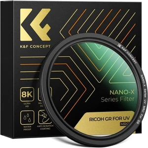 K&F Concept UV Protective Filter for Ricoh GR IIIx GR IIIx HDF GR3X HDF GR III - Picture 1 of 7