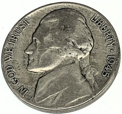 # C3411    U.S.  WAR DATE NICKEL   1945-P - Image 1 of 2