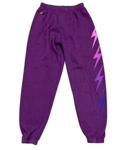 Felpa da jogging Aviator Nation Lightning Bolt magenta donna XS - Foto 1 di 9