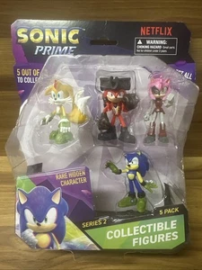 Sonic Prime Netflix Figuras Coleccionables Paquete de 5 Serie 2 Personaje Oculto Raro  - Imagen 1 de 5