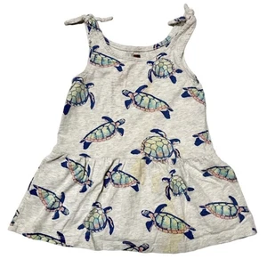Tea Collection Turtles Tie Shoulder Dress 18m - Picture 1 of 5