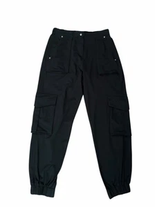 All Saints Hose Damen 8 Venus Trouser Cargo Jogginghose Relaxed Schwarz Kordelzug - Bild 1 von 6