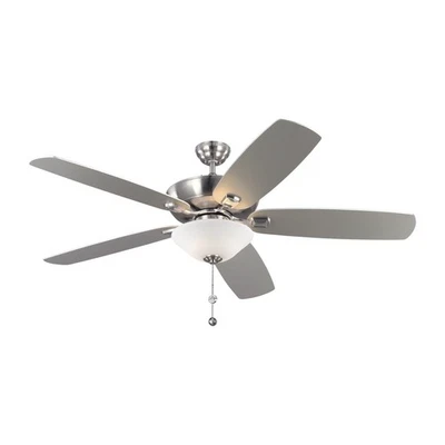 Brushed Steel 60"  Ceiling Fan from the Colony Collection - Image 1 of 4