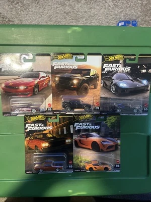 2025 Hot Wheels Premium Fast & Furious Complete Set of 5 w/ Toyota Supra, 240SX - Image 1 of 4
