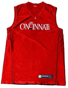 VTG AUTHENTIC 90's CINCINNATI BEARCATS JORDAN REVERSIBLE SHOOT AROUND JERSEY L - Picture 1 of 3