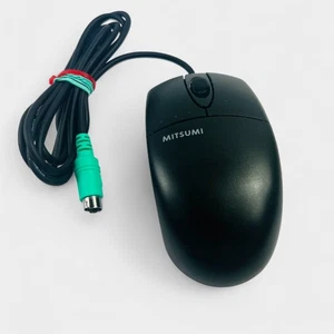 Mitsumi PS/2 Optical Scroll Mouse ECM-S6102 Black Untested - Picture 1 of 9
