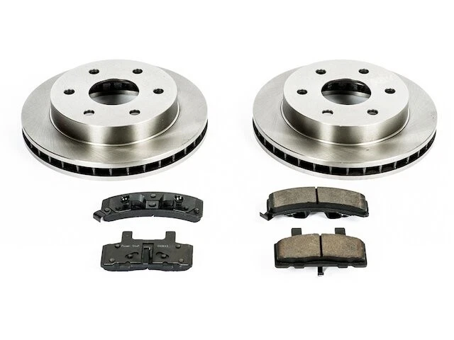 Kit de pastillas de freno delanteras y rotor para 1988-1999 GMC K1500 1989 1990 1991 TD717SC Foto 1 de 1