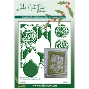 John Next Door Metal Cutting Dies Christmas Bauble Frame JND333 - Picture 1 of 4