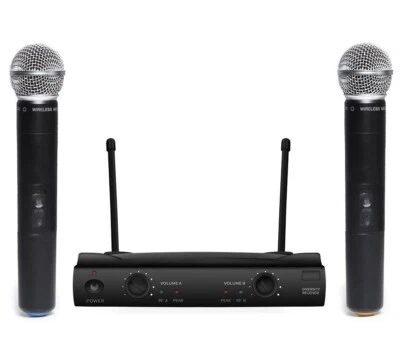 UHF Dual Channel Cordless Microphone System for SHURE Wireless UT4 Type 2 Mics - Image 1 of 2