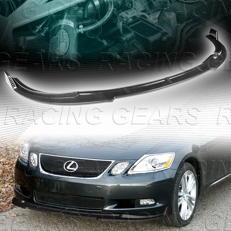 PARAGOLPES DELANTERO PINTADO CARBONO CARROCERÍA ALERÓN LABIO AJUSTE 06-07 LEXUS GS300 GS350 GS430 Foto 1 de 4