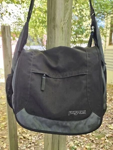 Jansport Messenger / Laptop Overnight Bag. Schwarz/Grau/Blau, mehrere Taschen. - Bild 1 von 15