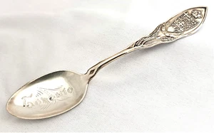 Toronto Canada Sterling Silver Souvenir Spoon Ornate 5 1/2" L 21 Grams VINTAGE - Picture 1 of 4