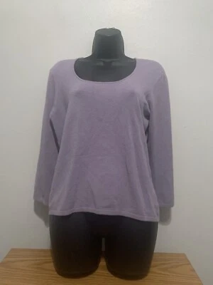 Suéter cuello redondo New York & Company para mujer talla XL lila NUEVO Foto 1 de 4