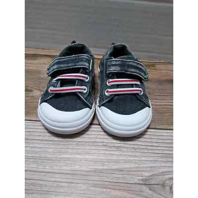 Zapatos de bebé Bump Toe talla 3 denim negro Foto 1 de 4