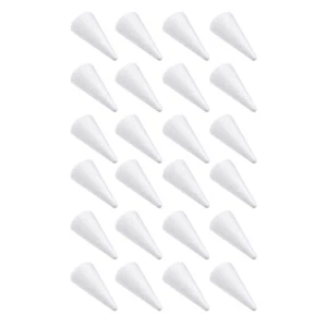 24 Pcs Foam Cones Crafts Christmas Tree Craft Christmas Decorations Diy - Picture 1 of 12
