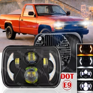 For Chevy C1500 C2500 C3500 Suburban Pickup 7x6" Led Headlight HI-LO DRL Sealed - Picture 1 of 16
