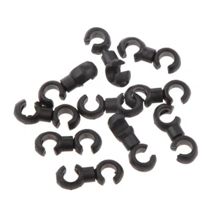 10x Cycle Bike MTB Brake Gear Cable S Style Clips House Hose Guides C-C 10.7mm - Picture 1 of 7
