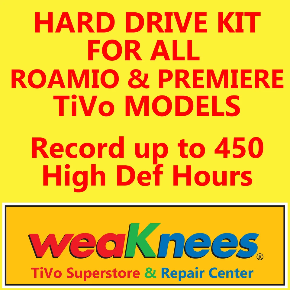 TIVO HARD DRIVE UPGRADE/REPAIR KIT FOR HIGH DEFINITION TIVOs-6 MONTH WARRANTY!! - Image 1 of 1