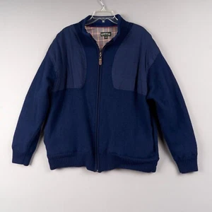 Orvis Jacket Mens XXL Navy Wool Ultimate Foul Weather Shooting Sweater XL - Picture 1 of 9