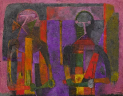 Impresión en lienzo Rufino Tamayo dos personajes #2 16 x 20 Foto 1 de 4