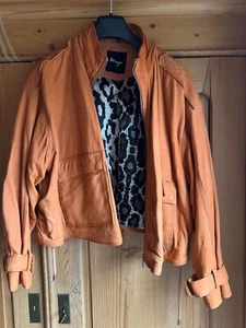 MAZE Lederjacke, warmes orange, vintage Charme, Gr. 2XL, neu o.E. - Bild 1 von 14