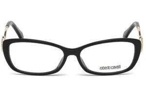 Roberto Cavalli ASCIANO RC5010 001 Schwarz & Gold Brille 54-14-140 5010 - Bild 1 von 4