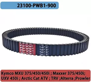 23100-PWB1-900 Drive Belt 848x30 For Kymco MXU 375 400 450i Maxxer UXV 450i - Picture 1 of 9