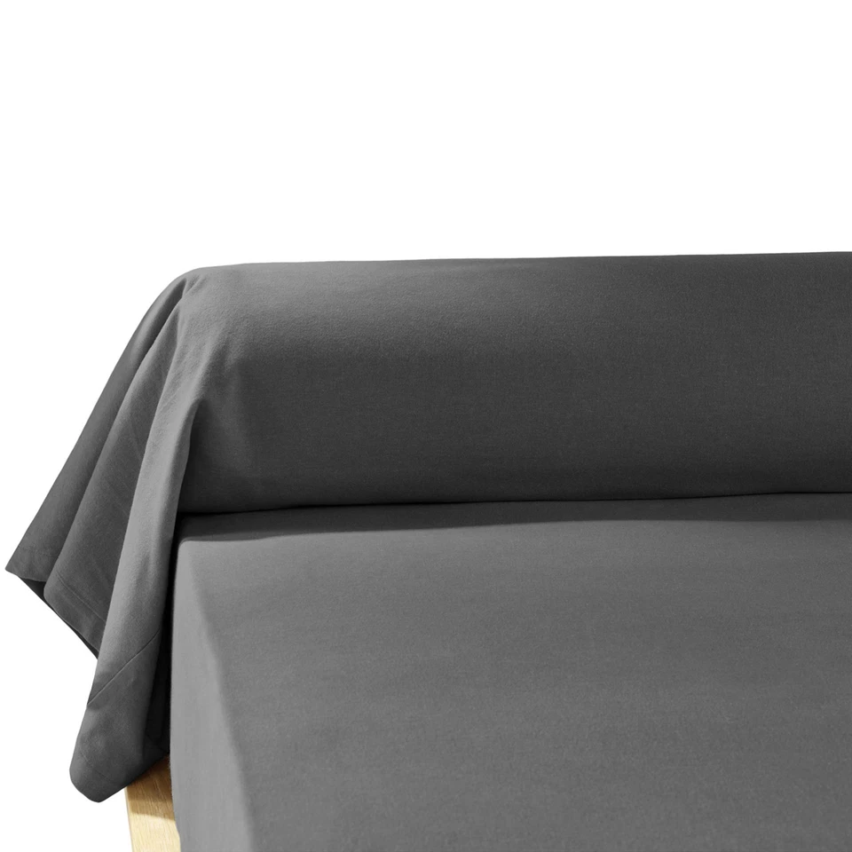 Taie de Traversin 85x185 cm Flanelle de Coton Orage - Photo 1/1