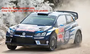 1/8 Lexan Clear RC Car GT Body Shell for Volkswagen Polo WR8 WRC with WB 300 mm - Picture 1 of 6