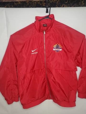 Vintage 2000 Nike Team Georgia Bulldogs Outback Bowl Jacket Red Mens 2XL Read Cover