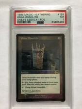 MTG - GRIM MONOLITH FOIL - Urza's Legacy - RESERVED LIST - NM - PSA 7 (Pop 11)