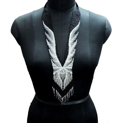 Pendientes Collar Boho Cuentas Hechos a Mano Cuentas Semilla Americano Ucraniano Tradicional Foto 1 de 3