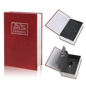 Secret Dictionary Security Safety Key Lock Book Safe Jewelry Money Cash Box