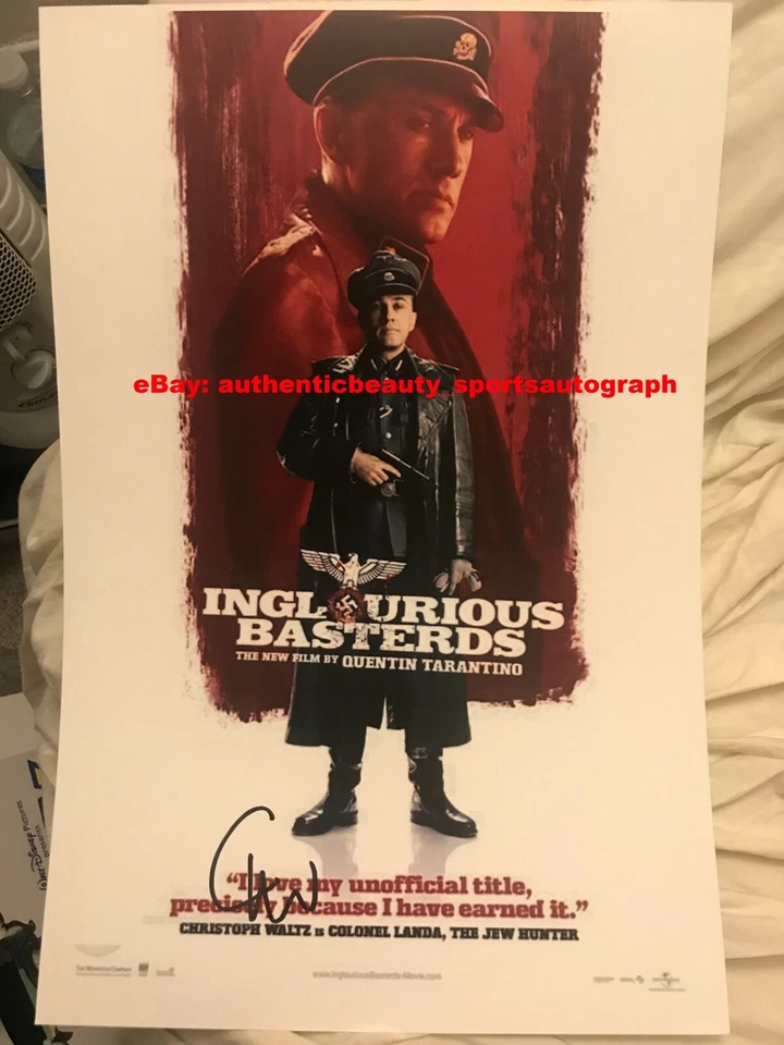 CHRISTOPH WALTZ INGLOURIOUS BASTERDS DJANGO UNCHAINED SIGNED 12x18 REPRINT RP - Image 1 of 1