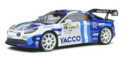 SOLIDO 1:18 DIE CAST METAL- AUTO ALPINE A110 RALLY #91 WRC MONZA (2020) S1801613 - Immagine 1 di 4