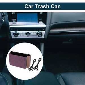 Auto-Mülleimer,tragbar,für Vordersitze,Kunstleder,Pink,1 Stück - Bild 1 von 6