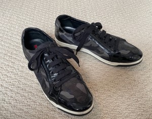 prada grey camo trainers