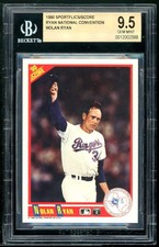Nolan Ryan Card 1990 Sportflics/Score Ryan National Convention BGS 9.5