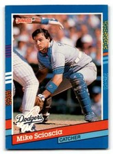 1991 Donruss #112 Mike Scioscia    Los Angeles Dodgers Baseball Cards E ID:55324
